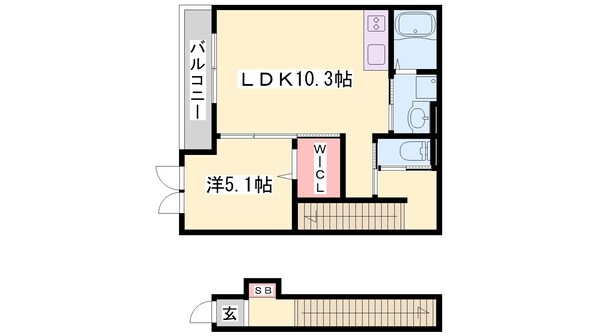 京口駅 徒歩29分 2階の物件間取画像